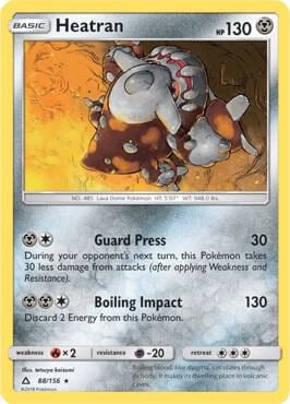 Heatran - 88/156 (Prerelease Kit Exclusive), Deck Exclusives 088/156