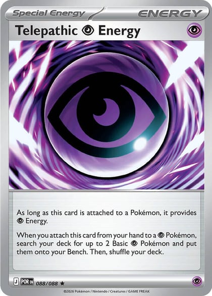 Telepathic Psychic Energy - 088/088 (Non-Holo), Deck Exclusives 088/088