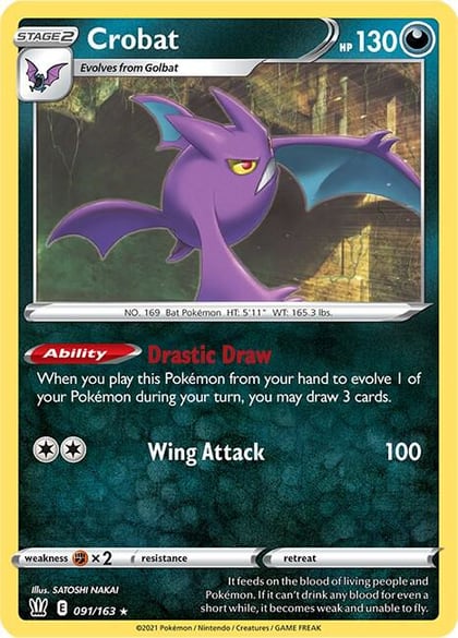 Crobat - 091/163, Deck Exclusives 091/163
