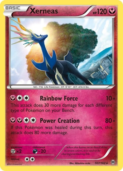 Xerneas - 107/162 (XY BREAKthrough), Deck Exclusives 107/162