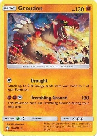 Groudon - 113/236 (Cracked Ice Holo), Deck Exclusives 113/236