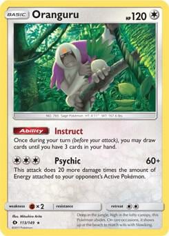 Oranguru - 113/149 (SM Base Set), Deck Exclusives 113/149