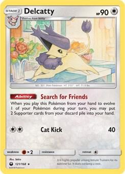 Delcatty - 121/168 (SM Celestial Storm), Deck Exclusives 121/168