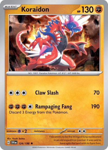 Koraidon - 124/198, Deck Exclusives 124/198