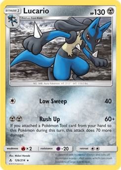 Lucario - 126/214 (SM Unbroken Bonds), Deck Exclusives 126/214