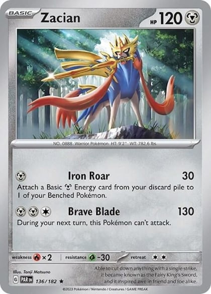 Zacian - 136/182, Deck Exclusives 136/182