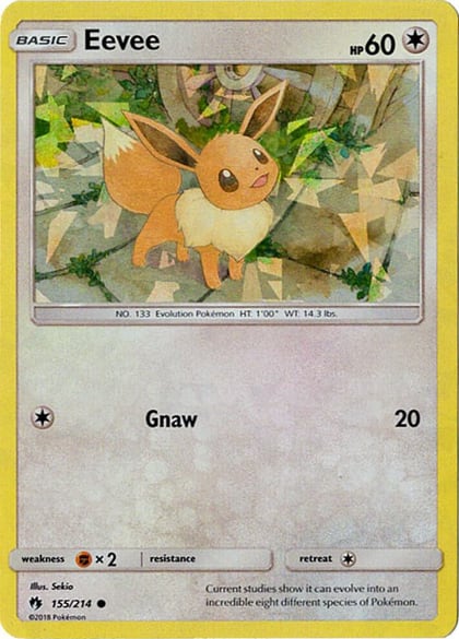 Eevee - 155/214 (Let's Play, Eevee!) (Cracked Ice Holo), Deck Exclusives 155/214