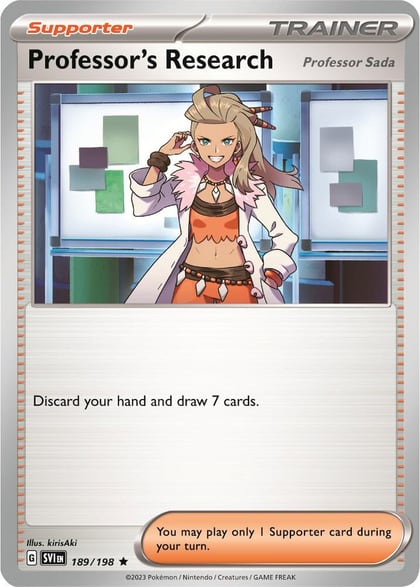Professor's Research [Professor Sada] - 189/198 (Non-Holo), Deck Exclusives 189/198