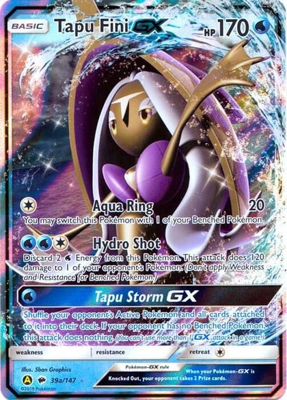 Tapu Fini GX - 39a/147, Alternate Art Promos 039a/147