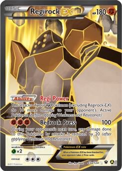 Regirock EX - 43a/124, Alternate Art Promos 043a/124