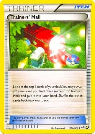 Trainers' Mail - 92a/108 (Non-Holo), Alternate Art Promos 092a/108