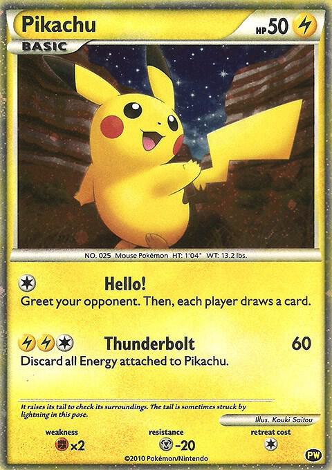 Pikachu (English), Pikachu World Collection Promos PW 1