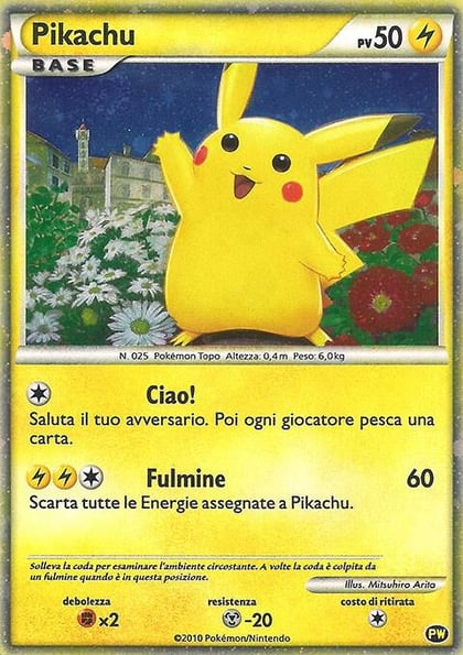 Pikachu (Italian), Pikachu World Collection Promos PW 2