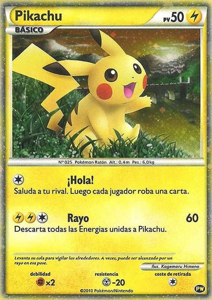 Pikachu (Spanish), Pikachu World Collection Promos PW 4