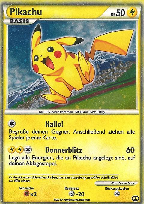 Pikachu (German), Pikachu World Collection Promos PW 6
