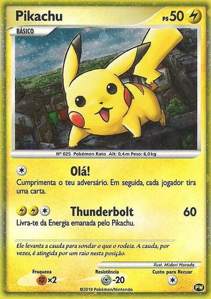 Pikachu (Portuguese), Pikachu World Collection Promos PW 9