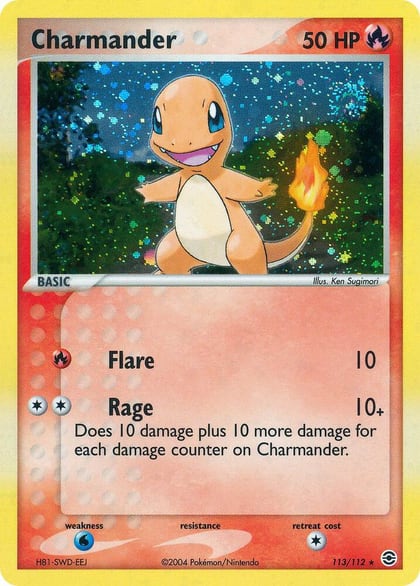 Charmander - 113/112, FireRed & LeafGreen 113/112