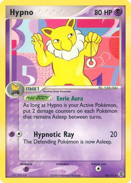 Hypno, FireRed & LeafGreen 25/112
