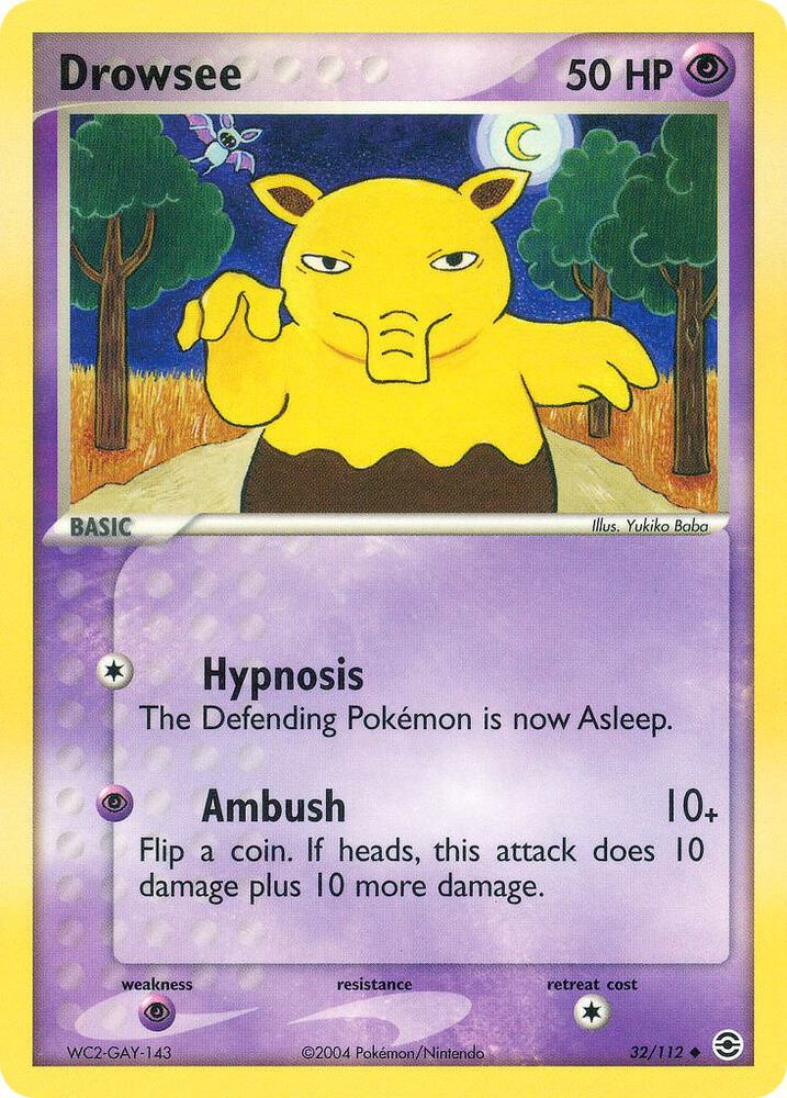 Drowsee, FireRed & LeafGreen 32/112