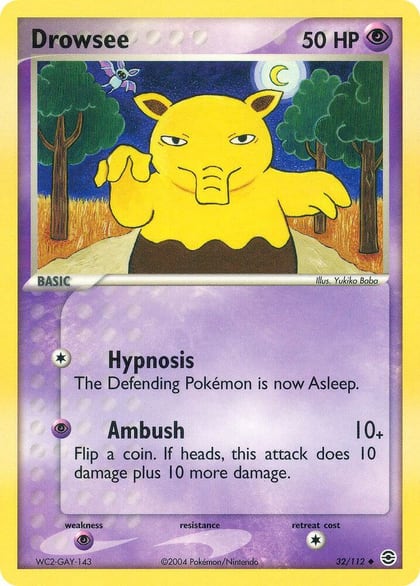 Drowsee, FireRed & LeafGreen 32/112