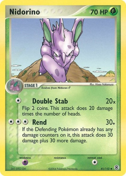 Nidorino, FireRed & LeafGreen 41/112