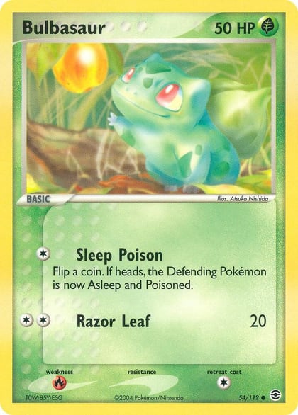 Bulbasaur - 054/112, FireRed & LeafGreen 54/112