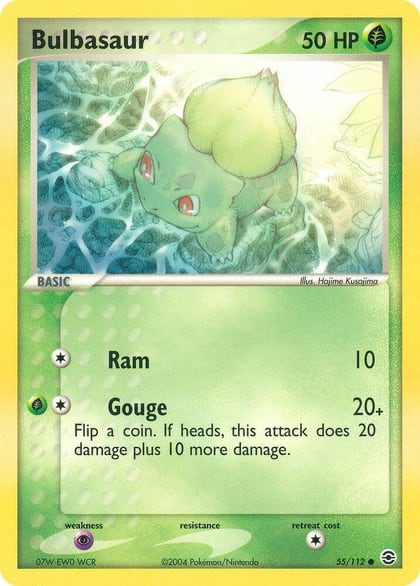 Bulbasaur - 055/112, FireRed & LeafGreen 55/112