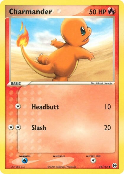 Charmander - 058/112, FireRed & LeafGreen 58/112