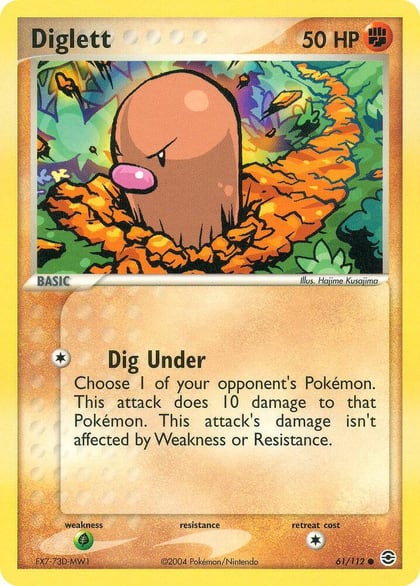 Diglett, FireRed & LeafGreen 61/112