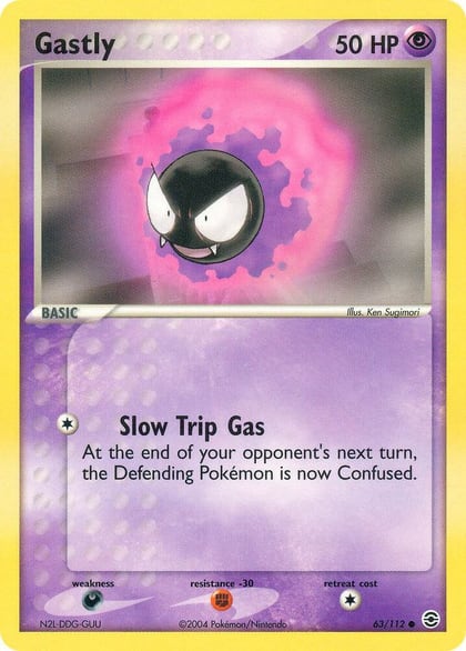 Gastly, FireRed & LeafGreen 63/112