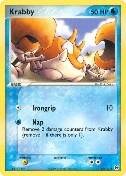 Krabby, FireRed & LeafGreen 66/112