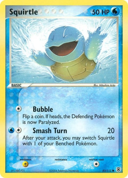 Squirtle - 083/112, FireRed & LeafGreen 83/112