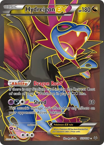 Hydreigon EX (103 Full Art), XY - Roaring Skies 103/108