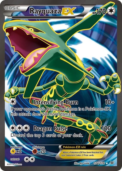 Rayquaza EX (104 Full Art), XY - Roaring Skies 104/108