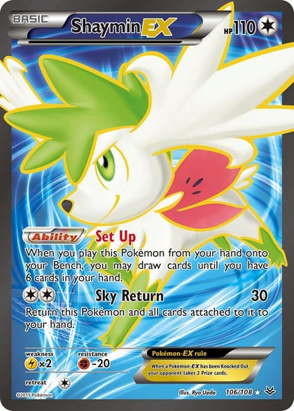 Shaymin EX (106 Full Art), XY - Roaring Skies 106/108