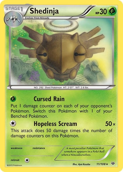 Shedinja, XY - Roaring Skies 11/108