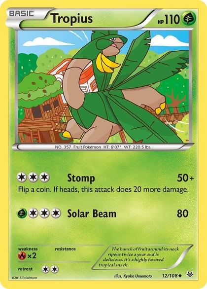 Tropius, XY - Roaring Skies 12/108