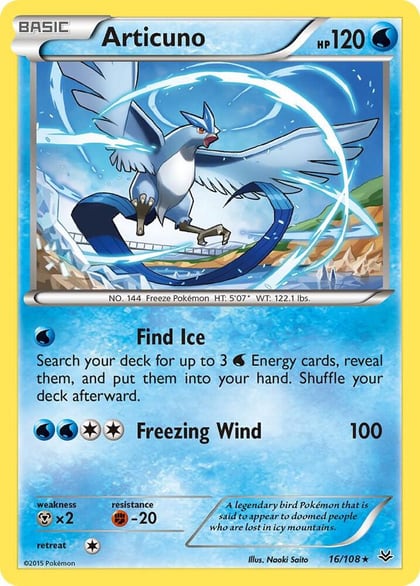 Articuno (16), XY - Roaring Skies 16/108
