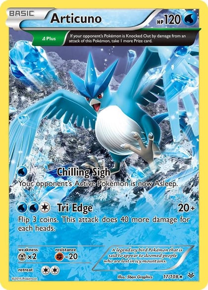 Articuno (17 Delta), XY - Roaring Skies 17/108