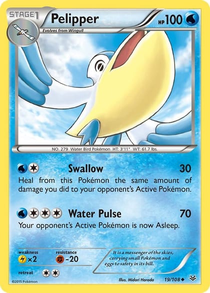 Pelipper, XY - Roaring Skies 19/108
