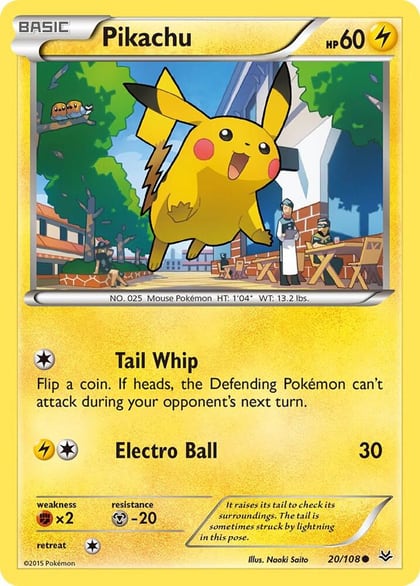 Pikachu, XY - Roaring Skies 20/108
