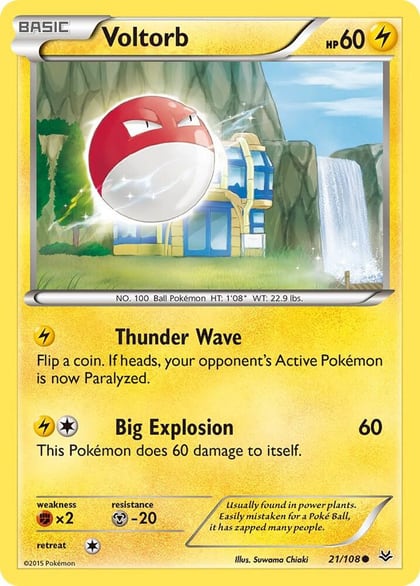 Voltorb, XY - Roaring Skies 21/108