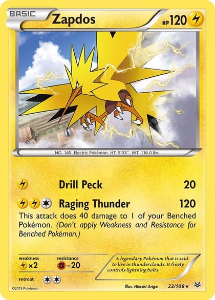 Zapdos, XY - Roaring Skies 23/108