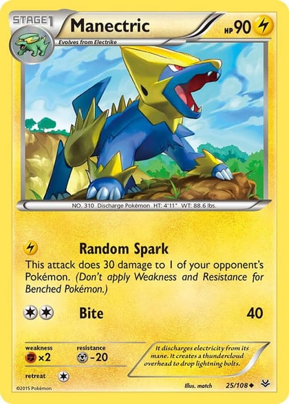 Manectric, XY - Roaring Skies 25/108