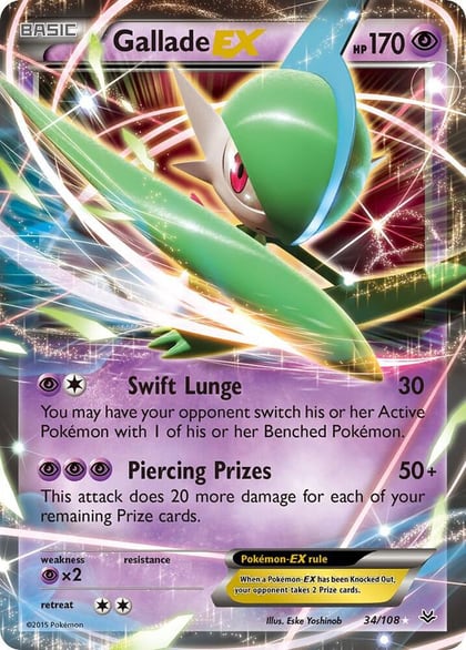 Gallade EX, XY - Roaring Skies 34/108