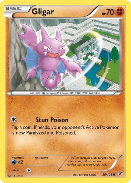 Gligar, XY - Roaring Skies 36/108