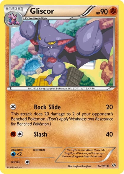 Gliscor, XY - Roaring Skies 37/108