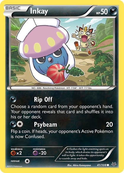 Inkay, XY - Roaring Skies 41/108