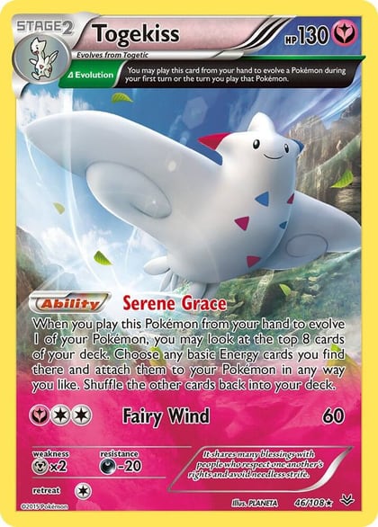 Togekiss (46 Delta), XY - Roaring Skies 46/108
