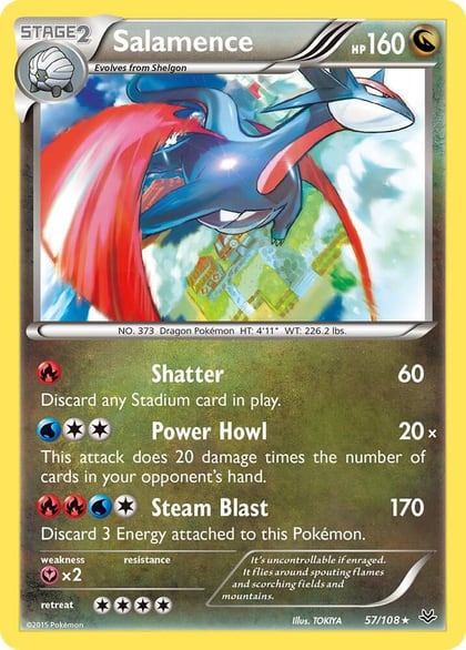 Salamence, XY - Roaring Skies 57/108